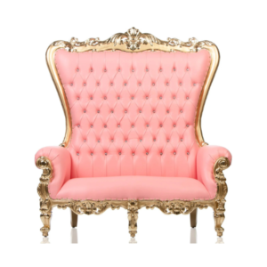 Luxury Pink & Gold Double Seater Thrown