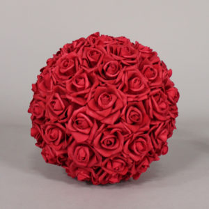 Red floral balls